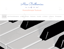Tablet Screenshot of musicotherapie-toulouse.com